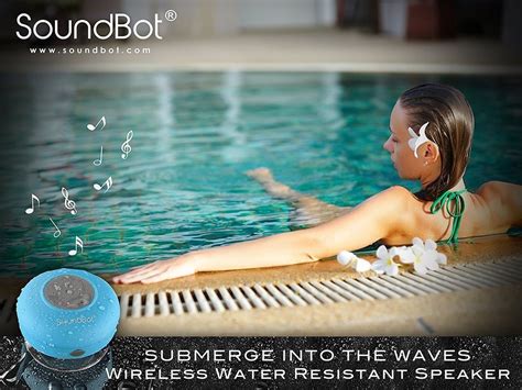 SoundBot® SB510 HD Water Resistant Bluetooth Wireless Shower Speaker, Hands-Free Portable ...