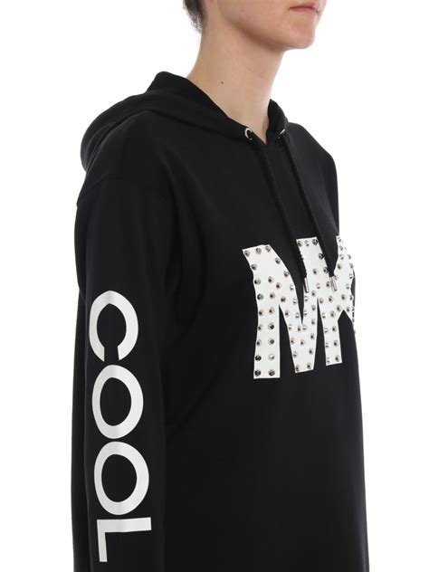 MICHAEL Michael Kors Studded Mk Logo Hoodie-style Dress | italist