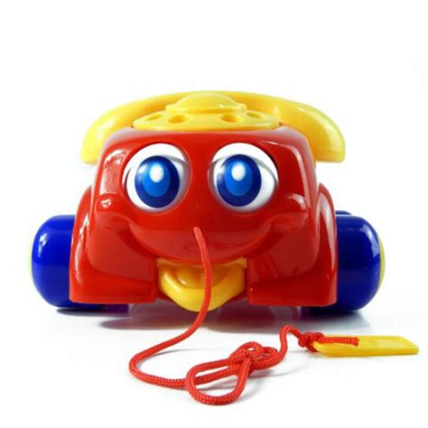 Funny Random Color Music Sounding Toy Telephone Baby Walking Toys Basic Chatter Telephone Toys ...