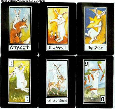 The Rabbit Tarot ~ by BlueDogRose on Etsy. I have this deck and I love it. | Animal tarot, Tarot ...