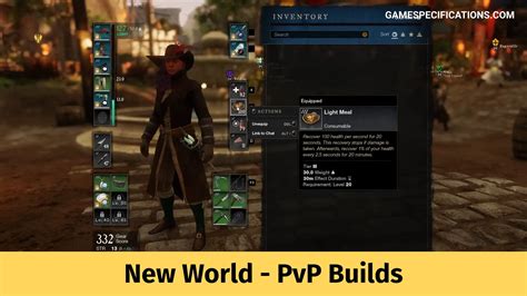 New World PvP Builds To Make A Powerful Character - Game Specifications