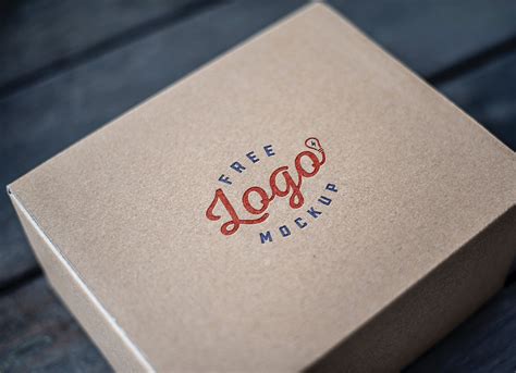 Free Corrugated Box Logo Mockup PSD - Good Mockups