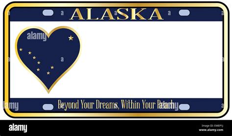 Alaska vehicle license plate hi-res stock photography and images - Alamy