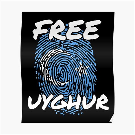 "Free The Uyghurs Free Uyghur Uyghur Flag Save Uyghur" Poster for Sale ...