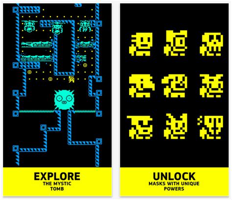 Tomb of the Mask is a Pac-Man-esque infinite arcade adventure game