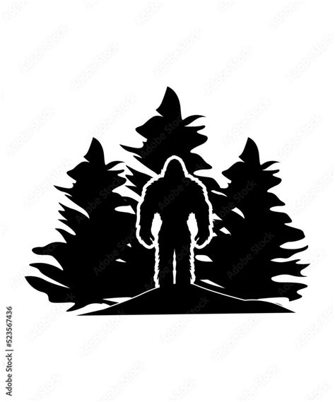 Bigfoot Concept Illustration Bigfoot logo t-shirt vector design Stock ...