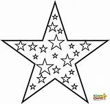 Star Colouring Images sketch template