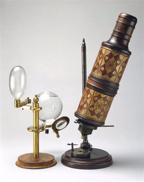 Hooke´s compound microscope, 1665-1675. Stock Photo 1895-18927 ...