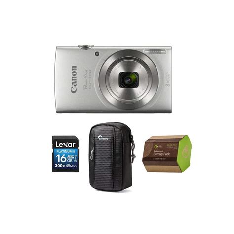 Amazon.com: Canon PowerShot ELPH 180 Point Shoot Digital Camera, 20.MP, 8X Optical Zoom Lens ...