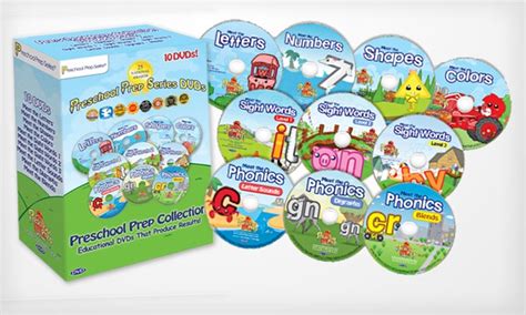 Set of 10 Preschool Prep DVDs - Set of 10 Preschool Prep DVDs | Groupon