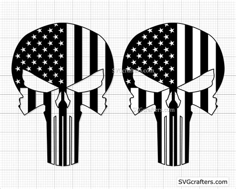 American Punisher Flag Svg Punisher Svg Punisher Skull Svg - Etsy