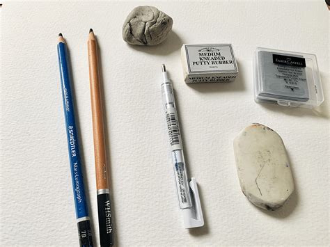 Types of Erasers for Artists