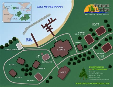 PROPERTY MAP - Lake of the Woods Resort on Oak Island - Sunset Lodge