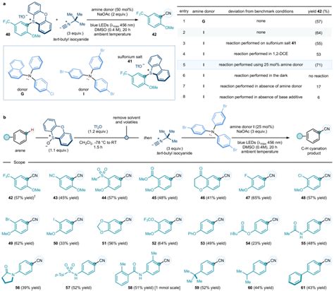 | Optimization and scope evaluation for the photochemical C-H cyanation... | Download Scientific ...