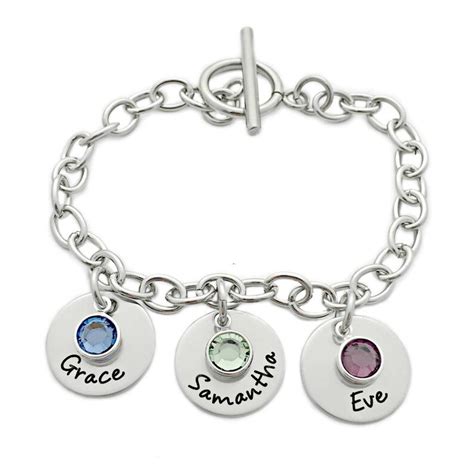 Personalized Charm Bracelet Personalized Jewelry Engraved - Etsy