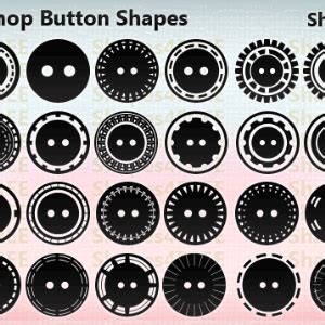 15 Photoshop Shapes Icons And Buttons (Icons) | Custom Shapes for Photoshop