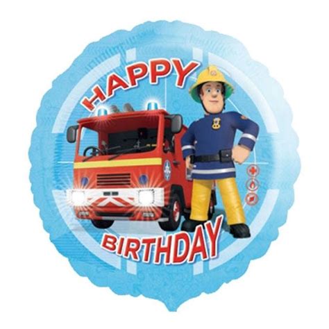 Fireman Sam 'Happy Birthday' Foil Balloon - 18'' | Party Delights