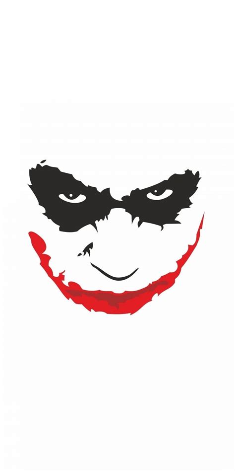 Joker's face, minimal, 1080x2160 wallpaper | Manifesti di film, Pittura su vetro, Supereroi