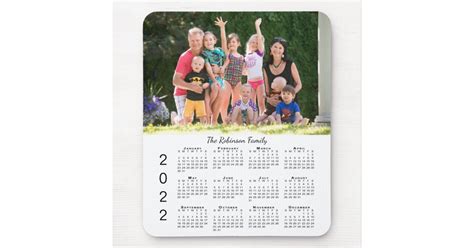 Personalized Photo and Name 2022 Calendar Mouse Pad | Zazzle