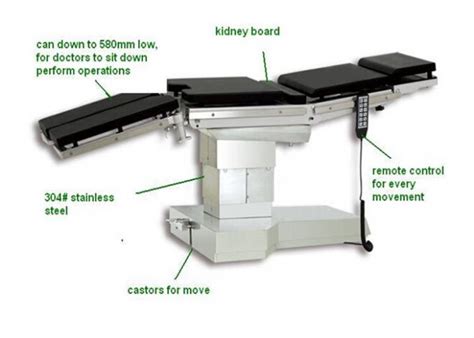 Electric Stainless Steel Surgical Table OT Bed Operating Room Tables ...