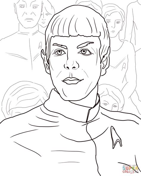 Spock from Star Trek Into Darkness coloring page | Free Printable ...