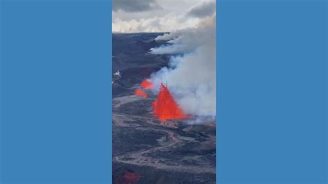 Video Helicopter footage shows Hawaii volcano eruption - ABC News