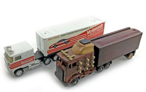 Lot - Vintage Nylint Metal Semi Trucks & Trailers