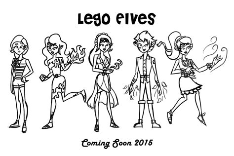 Lego Elves characters (uncolored) by theaproject on DeviantArt