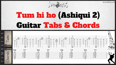 Tum Hi Ho Guitar Tabs and Chords - Aashiqui 2 | msworldsite.com - YouTube