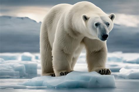 Premium AI Image | Background of the last polar bear