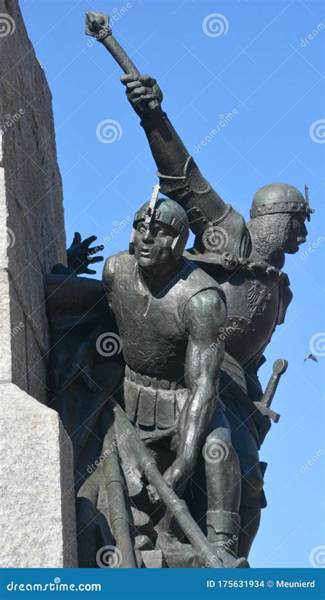 Details of Monument of the Battle of Grunwald Editorial Stock Image - Image of famous, battle ...