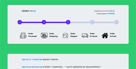 Bootstrap 4 Custom Design Order Tracking Page Example