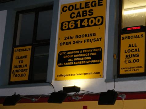 COLLEGE CABS CLANE - Updated November 2024 - Main Street, Clane, Co. Kildare, Republic of ...