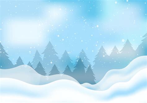 Winter wonderland backgrounds vector. Amazing winter background of snowfall. 6792786 Vector Art ...