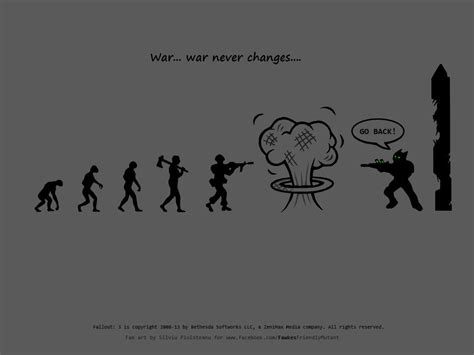 War Never Changes (Fallout Wallpaper) by AbyssalCerebrant Fallout ...