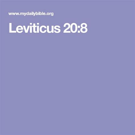 Leviticus 20:8 | Jesus freak, Nkjv, 20th