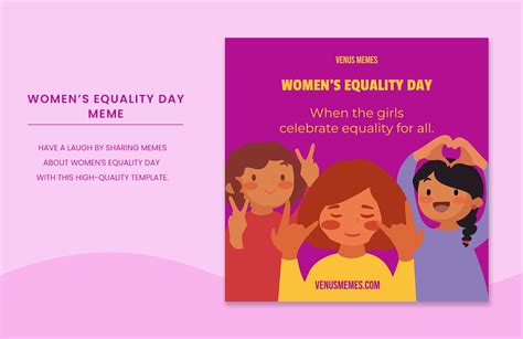 Women's Equality Day Meme in Illustrator, PNG, PDF, SVG - Download | Template.net