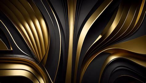 Premium Photo | Black and gold colorful texture wallpaper, abstract ...