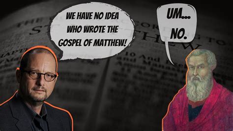 3 Bad Reasons to Doubt The Traditional Authorship of Matthew's Gospel ...