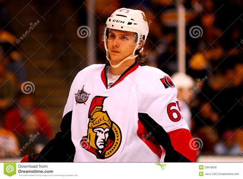 Erik Karlsson Ottawa Senators Editorial Photo - Image of visor, fans: 23618356