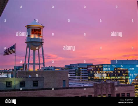 City Sunset Skyline Stock Photo - Alamy