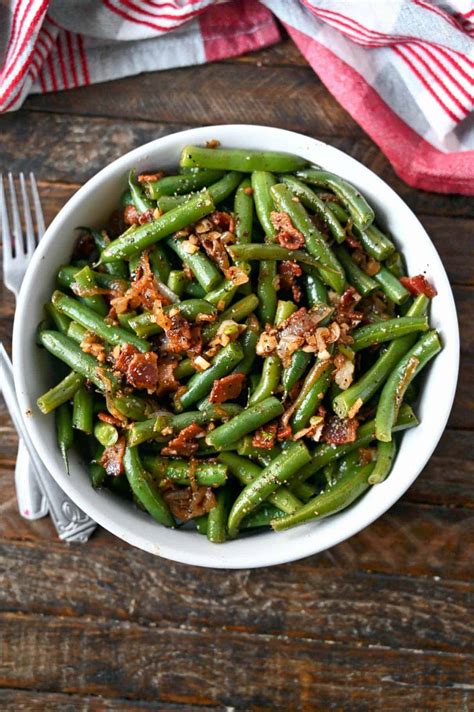 Green Beans with Bacon Recipe-Butter Your Biscuit