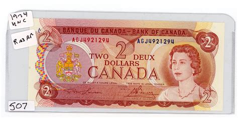 2 DOLLAR BILL (CANADA) *1974*