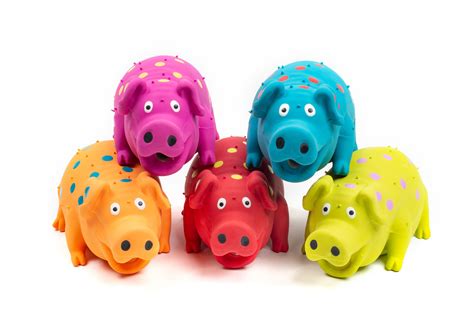 Vibrant Life Pigglesworth Latex Pig Dog Toy (Assorted, Color May Vary ...