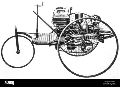 FIRST BENZ AUTOMOBILE, 1886. /nThe first automobile manufactured by ...