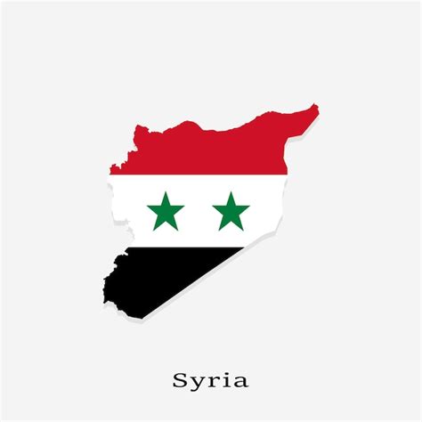 Premium Vector | Syria map and flag color vector collection