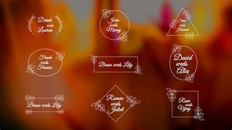 Trendy Wedding Titles After Effects Template - Templates for Creators