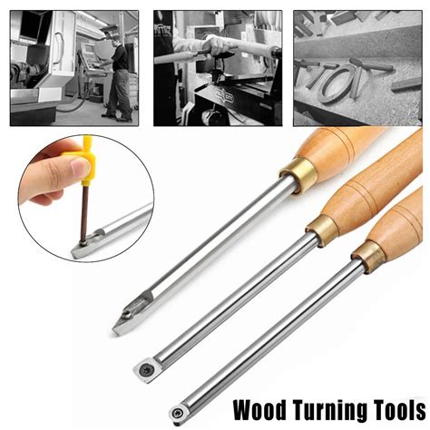 Diamond Round Or Square Carbide Tipped Wood Turning Tools With Insert ...