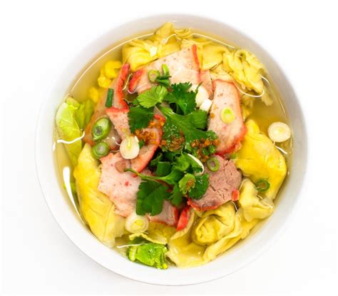 Chopstixs Thai & Asian Cuisine | Thai Wonton Soup | Noodle Soup in The Bowl