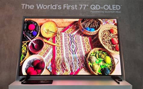 Samsung Display officially unveils 77-inch QD-OLED TV panel